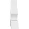 Ekena Millwork Richland Architectural Grade PVC Gable Bracket, 84"W x 24 1/2"H x 6"D x 6"F, 7/12 Pitch GBP084X25X0606RIC00 - alternate 4